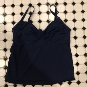 Land’s End Tankini Navy 10